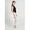 thumbnail image 2 of Blusa de punto con jareta ajustable /Juvenil, 0176 (Negro) negro M, 2 of 4