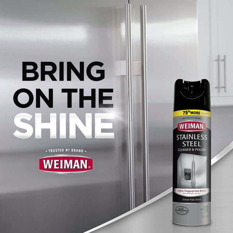 Weiman Stainless Steel Cleaner and Polish - 17 fl oz (2 Pack)