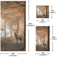 thumbnail image 3 of Dreamtimes Autumn Forest Red Deer Soft Set of 3 Towels, 1 Bath Towel+1 Hand Towel+1 Washcloth, Ideal Decor for Bathroom, Hotel, Gym, Spa and Beach, 3 of 6