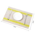 thumbnail image 2 of Pvc Sets de Table à Manger Set de Table Imperméable Résistant à la Chaleur Élégant Motif Rayé Idéal pour la Maison Cuisine Sets de Table Étanches, 2 of 8