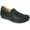 Black, variant on kozi Women Comfortable Casual Shoe Wedge Slip-On Loafer OY3235 with Round Toe Double Side Gore Removable Insole Insole Black