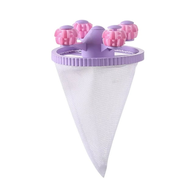 Floating Hair Filtering Mesh Removal Lint Catcher Washing Machine Pet Hair Remover Reusable Laundry Washer Machine Cleaning Mesh Bag for Dog Cat Hair