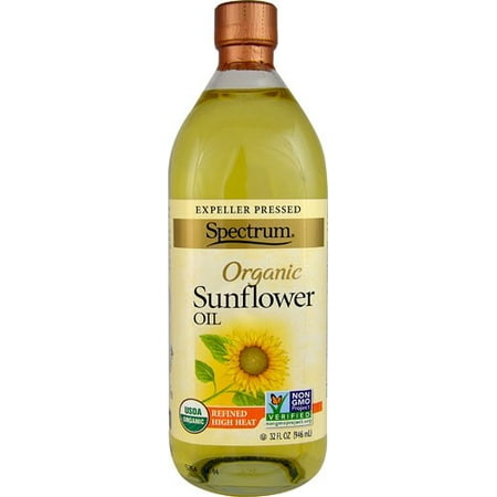 Spectrum Organic High Heat Sunflower Oil, 32 FL
