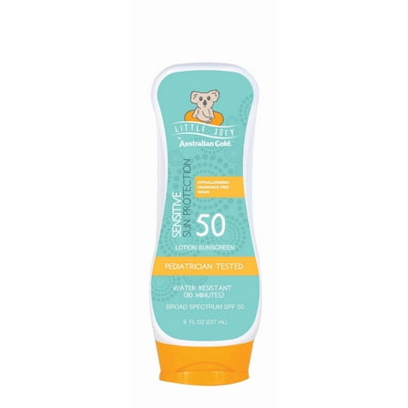 Australian Gold 272757 8 oz Little Joey Lotion Sunscreen SPF 50 - Sensitive Sun Protection
