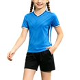 thumbnail image 2 of Letdown Outfit Sets for Boys Kids Sports Short Sleeve Training With Football Theme Breathable Athletic Youth Team Practice Party Photography Clothes Daily Comfort Wear Summer Outfits for Kids, 2 of 6