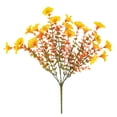 thumbnail image 2 of 1 Bundles Artificial Fall Flowers Fake Fall Flowers for Decoration Faux Silk Fall Flowers Plants for Outdoors Outside Planters UV Resistant Looks Real for Front Door Porch Patio Garden Decor, 2 of 9