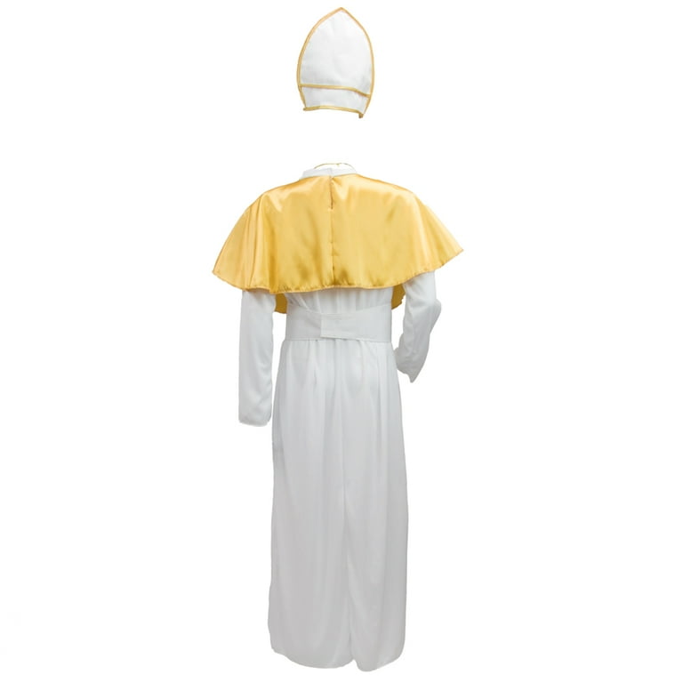 Pope Costume Adult White Yellow Pope Costume Adult White Yellow