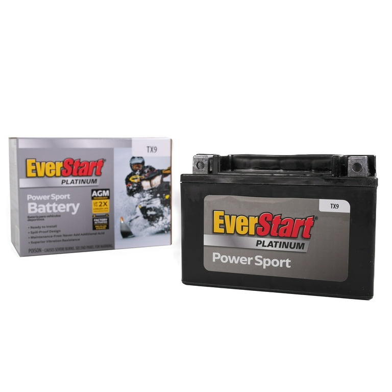 EverStart Lead Acid PowerSport Battery, Group Size 12N94B1
