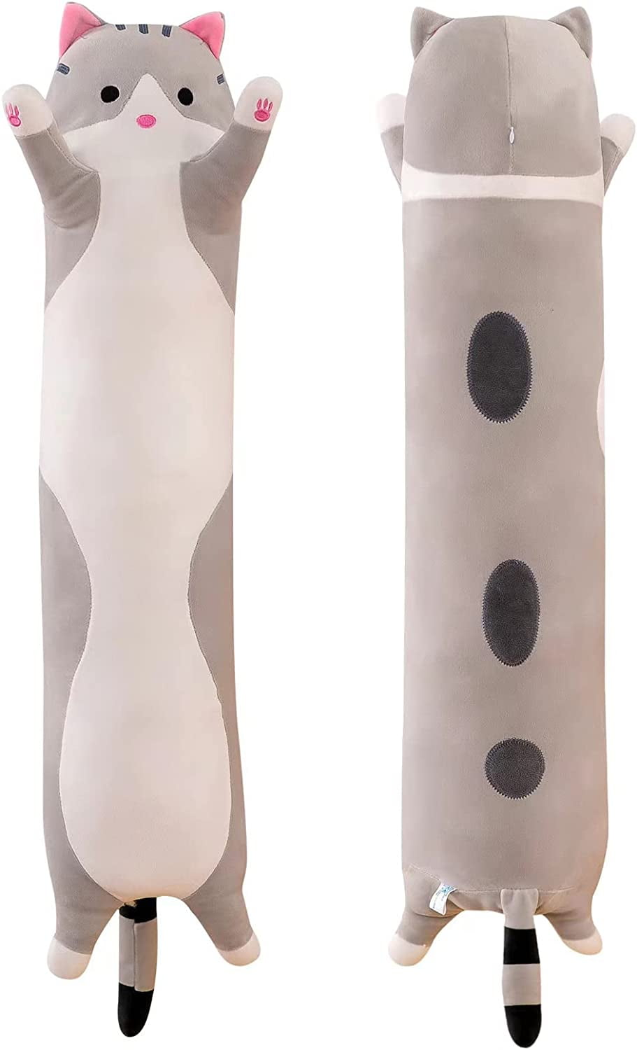 Plush Toy Pillows, Long Cat Plush Kawaii Body Pillow,Cute Black Cat