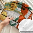 thumbnail image 4 of Full Size Fitted Sheet Set - Sunflower USA Flag 3 Piece Bedding Sets 16" Deep Pocket Fitted Sheet with 2 Pillowcases Independence Day Floral Wooden Brushed Microfiber Hotel Luxury Bed Sheets, 4 of 9