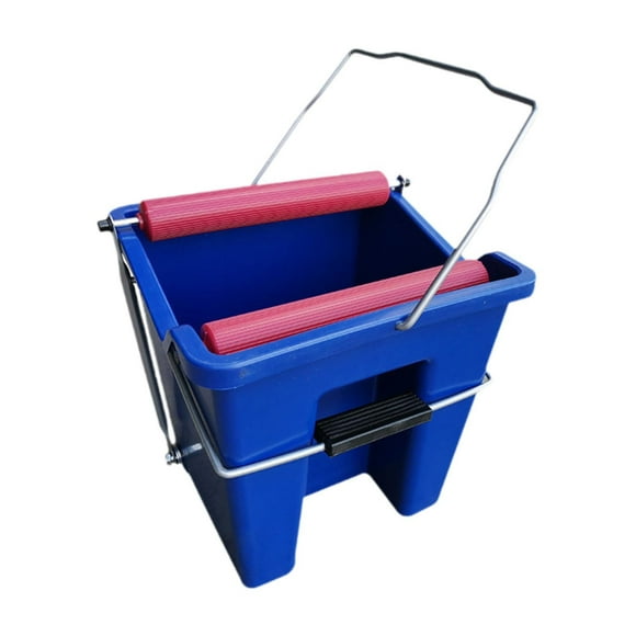Pedal de pie Cubo de recipiente Barco Use Accesorios versátiles Versátiles de limpieza convenientes con manija para limpieza de interior al aire libre Azul