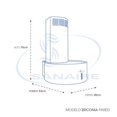 thumbnail image 2 of Campana de Cocina SANAIRE ZIRCONIA 60 CM GRIS METALICO PARED, 2 of 2