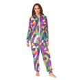 thumbnail image 2 of FORMRS Onesies Pajama for Adults Unisex Hoodie Winter Jumpsuit One Piece Sleepwear, Sizes S-2XL, Colorful Plaid, 2 of 7