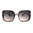 thumbnail image 2 of 90s Diva Womens Rectangle Butterfly Plastic Designer Sunglasses Beige - Brown Smoke, 2 of 4