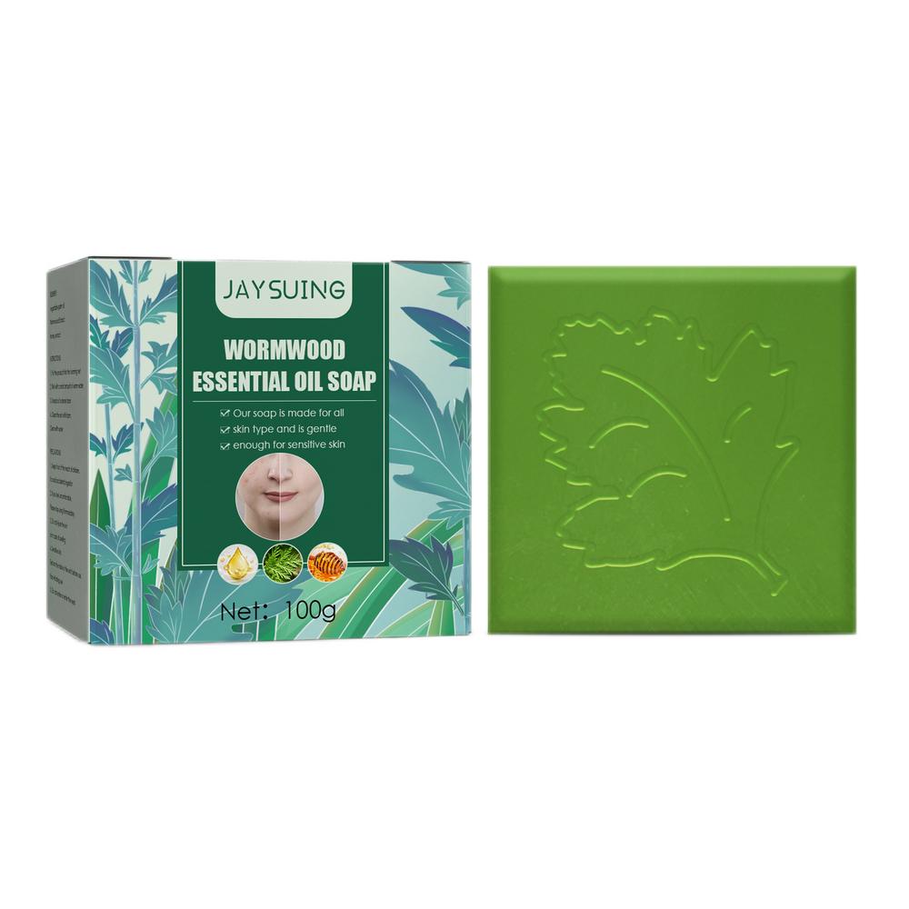 TAONMEISU Facial Cleansing Bar Gentle Wormwood Face Wash Bar Soap
