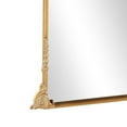thumbnail image 6 of DecMode 28" x 48" Gold Metal Scroll Tall Ornate Arched Baroque Floor Mirror, 6 of 19