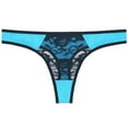 thumbnail image 6 of DODOING (6 Pack)Women's Sexy Bikini Bottom Thong Lace Panties Hipster Briefs Swimsuit Bottom Seamless Underwear Thongs Lingerie, 6 of 7