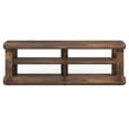 thumbnail image 6 of Furinno Turn-N-Tube Toolless Assembly Rustic Brown TV Stand for TV up to 50 Inch, 3-Tier Entertainment Center, Open Back TV Console with Cable Management, for Living Room, Bedroom, Amber Oak, 6 of 6