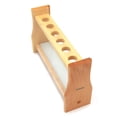 thumbnail image 1 of HUGFEGWE 0.7" (18mm) Holes Wood Wooden Test Tube Rack Holder Stand for API 10ml 25ml Test Tubes Lab Tube Racks Pen Holder (10ml 6Slots) UA824-1851, 1 of 6