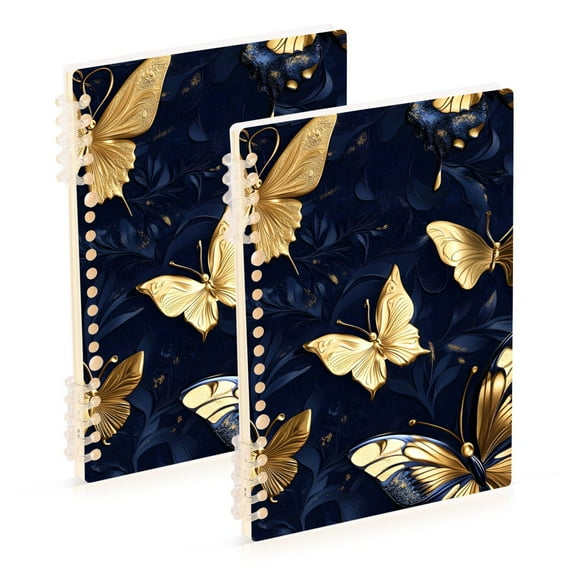 joogoo Spiral Journal Notebook 3d Butterflies-d1 College Ruled Notebooks 8.3" x 5.7" 2 PCs