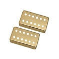 thumbnail image 3 of 2 cubiertas de pastilla de cobre para guitarra, cubiertas de pastilla de doble bobina, pastilla de cuello y puente de 12 orificios para piezas de , Dorado Sunnimix Cubierta de camioneta, 3 of 8