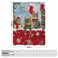 thumbnail image 4 of Merry christmas cat wool blanket christmas snowflake pet cat sherpa blanket bed sofa sofa cute kitten print plush blanket animal red white warm fluffy blanket bedroom décor, 4 of 6