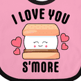 thumbnail image 4 of Inktastic I Love You Smore with Cute Food Valentine Girls Baby Bib, 4 of 4