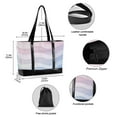 thumbnail image 2 of FORMRS Canvas Laptop Tote Bag for Women with 15.6" Computer Compartments Shoulder Handbag, Light Blue Gradient, 2 of 7