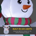 thumbnail image 5 of 6' Christmas Inflatable Snowman with LED Lights for Indoor Outdoor, 5 of 11