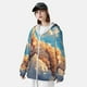 thumbnail image 3 of Balery Cloud Sleeping Cat Sudadera ligera de manga larga con capucha y protección solar UPF 50+ para hombre y mujer, ideal para pesca y running-Medium, 3 of 7