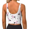 thumbnail image 4 of Goofa Cute Poodle Dog Printed Sports Bras for Women, High Impact Running Bra Workout Crop Tank Tops Longline Sports Bra Push up-Medium, 4 of 9