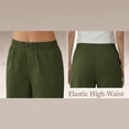 thumbnail image 6 of Womens Cargo Shorts High Waisted Button Quick Dry Athletic Shorts Lightweight Running Summer Hiking Shorts with Pockets, 6 of 9