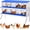 Blue, variant on Garvee 8-Hole Chicken Coop Nesting Box with Ventilation Holes, Space-Saving Galvanized Steel Laying Box for Hens & Ducks, Backyard Poultry Essentials