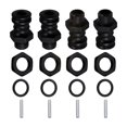 thumbnail image 3 of relayinert 4Pcs 17mm Roue Moyeu Adaptateur Conversion Extension Montage Sans Couture Noir 31mm 1Set, 3 of 6
