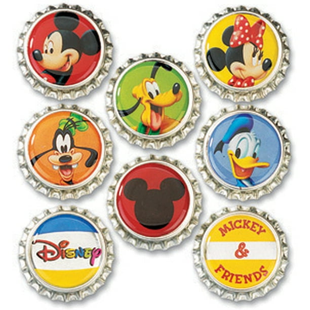 Bouchons de Bouteilles Disney 8/Pkg-Mickey