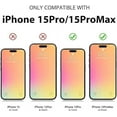 thumbnail image 4 of Camera Lens Protector for iPhone 15 Pro & iPhone 15 Pro Max 2022,Premium HD Clear Tempered Glass Camera Lens Cover for iPhone 15 Pro Max [Case Friendly][Scratch-Resistant][Easy Installation] Pack of 2, 4 of 7