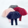 thumbnail image 7 of SYNPOS Little Girls Footless Leggings with Lace Ruffle Tutu Skirt Solid Pantskirt 0-5 Years, 7 of 7