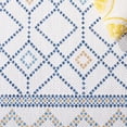 thumbnail image 4 of Safavieh Courtyard Kaelea Geometric Indoor/Outdoor Area Rug, Ivory/Navy Yellow, 5'3" x 7'7", 4 of 10
