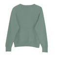 thumbnail image 5 of Womens Sweater With Hoodedloose Fit Drawstring Hoodie Hooded Sweater With Drawstring Sweatshirts Hooded Tops Crew Neck V Neck Long Sleeve Shirts Casual Sweatshirts Fuzzy Sweaters S-Xl, 5 of 9