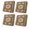 Brown, variant on Outdoor Patio Cushion Covers 2 Pack Burnt Orange Bohemia Patio Chair Cushion Covers with Ties and Zipper Tribal Vintage Boho Waterproof Outdoor Seat Cushion Covers for Patio Furniture 20"x18"