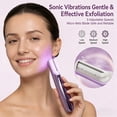 thumbnail image 2 of Sonic Dermaplaning Tool for Women, Rechargeable Face Dermaplane Razor with Sonic Edge Technology for FacialHair, Peach Fuzz & Exfoliation Removal, LED Light, 3 Speeds, 13 Refill Blades, 2 of 9