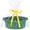 All Deep Green, variant on Woven Rope Gift Basket with Handles, Storage Basket 12x8x5 White | Gift & storage basket for baby shower, graduation, housewarming, nursery organization | durable | includes ribbon & gift bag