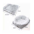 thumbnail image 2 of Cama Para Gatos Mascotas Perros Suave Manta Lavable Plegable gris, 2 of 5