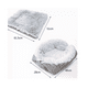 thumbnail image 2 of Cama Para Gatos Mascotas Perros Suave Manta Lavable Plegable gris, 2 of 5