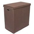 thumbnail image 6 of BirdRock Home Double Linen Laundry Hamper with Lid and Removable Liners - Brown, 6 of 6