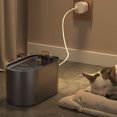 thumbnail image 2 of Fuente de agua de gran capacidad para gatos, bebedero silencioso eléctrico USB, dispensador de cuencos, filtro de recirculación automático, 3L, 2 of 5