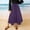 c01Purple, variant on Hduncf Skirts for Women Elastic High Waist Long Skirt Solid Color Casual Flowy Tiered Skirt Trendy Summer Half Body Skirt Purple S