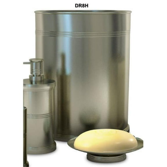 Group   Dual Ridge Collection 7 Quart Wastebasket - Brushed Nickel -pack of 3
