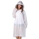 thumbnail image 1 of Impermeable semitransparente polaco Mujeres Hombres Ropa de lluvia portátil para viajes al aire libre Impermeable Espesar Premium Camping con capucha Ponchos Cubierta de lluvia de plástico (M, Blanco), 1 of 5