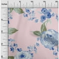 thumbnail image 1 of oneOone Cotton Poplin Fabric Watercolor Leaves & Peony Floral Fabric Prints By Yard 42 Inch Wide, 1 of 4